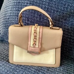 Anne Klein Tan and Cream Satchel
